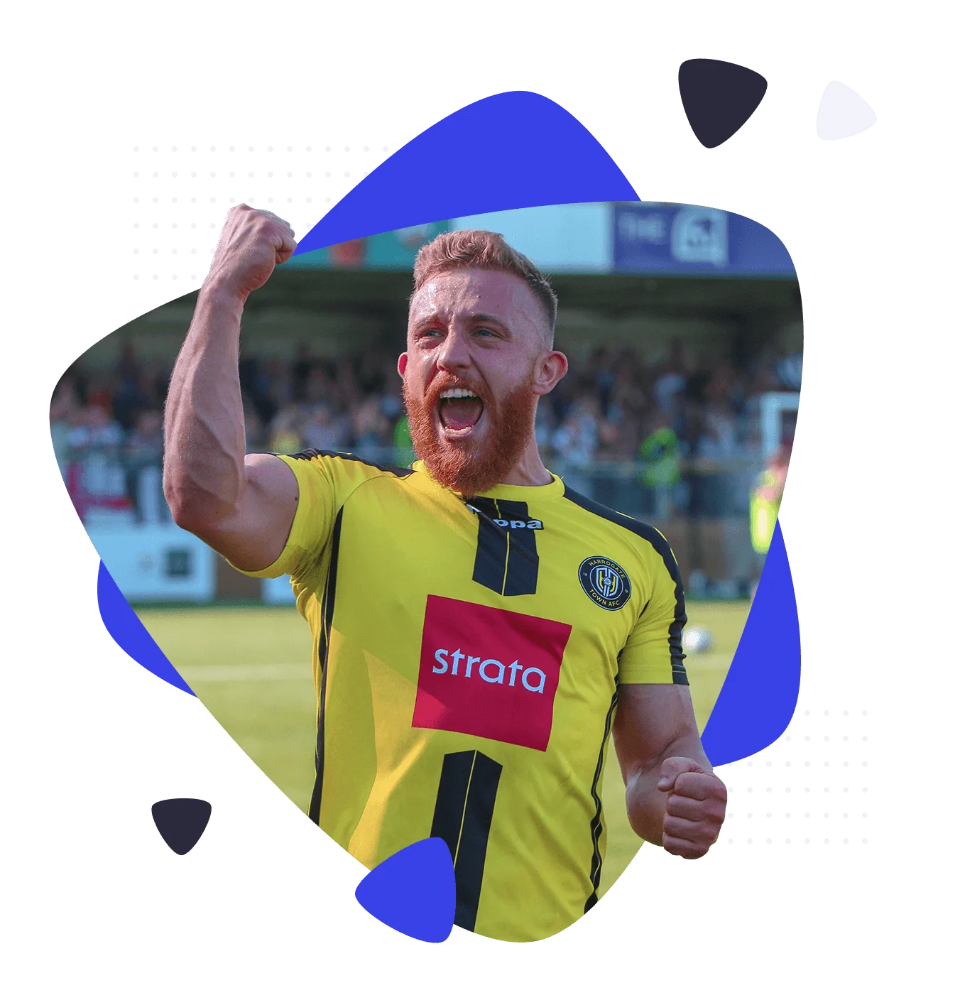 Harrogate Town Footballer in Plectrum - Digital Yogi