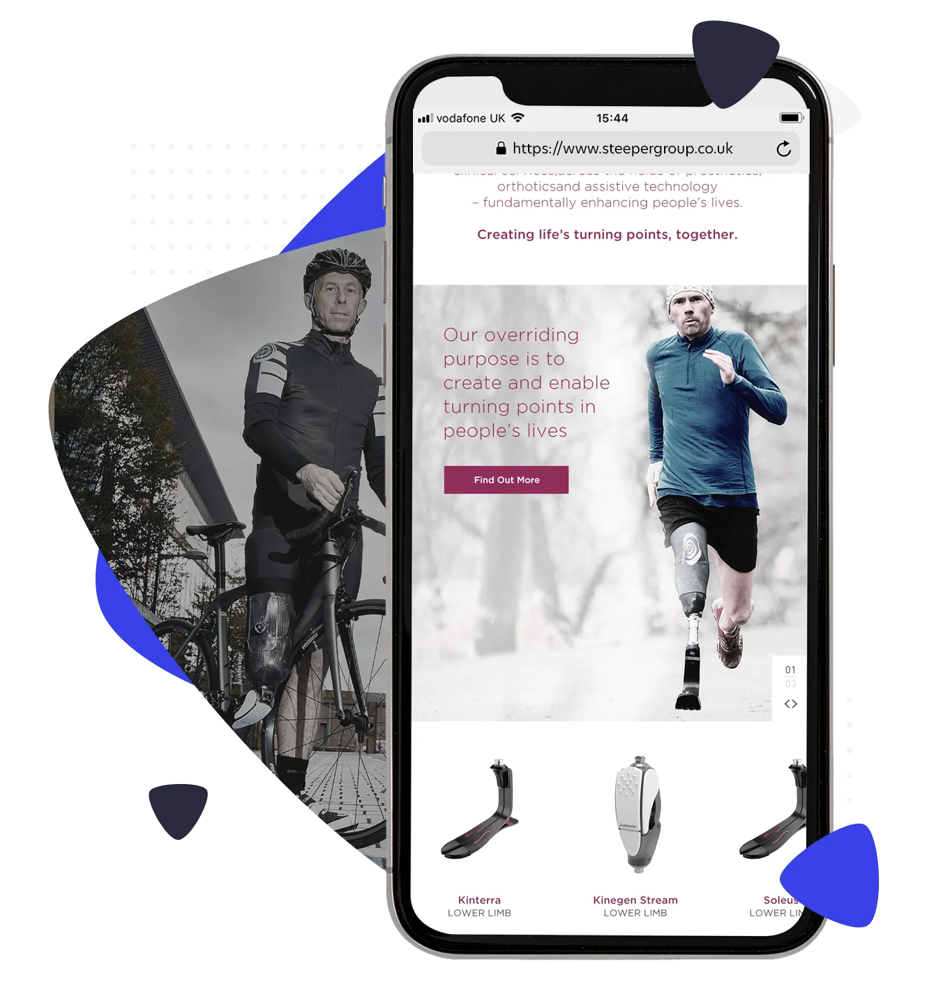 Steeper Website on Phone with Plectrum - Digital Yogi